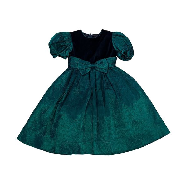 Sylvia Whyte Other - Vintage 80s Sylvia Whyte Green Holiday Pageant Dress Girls 5